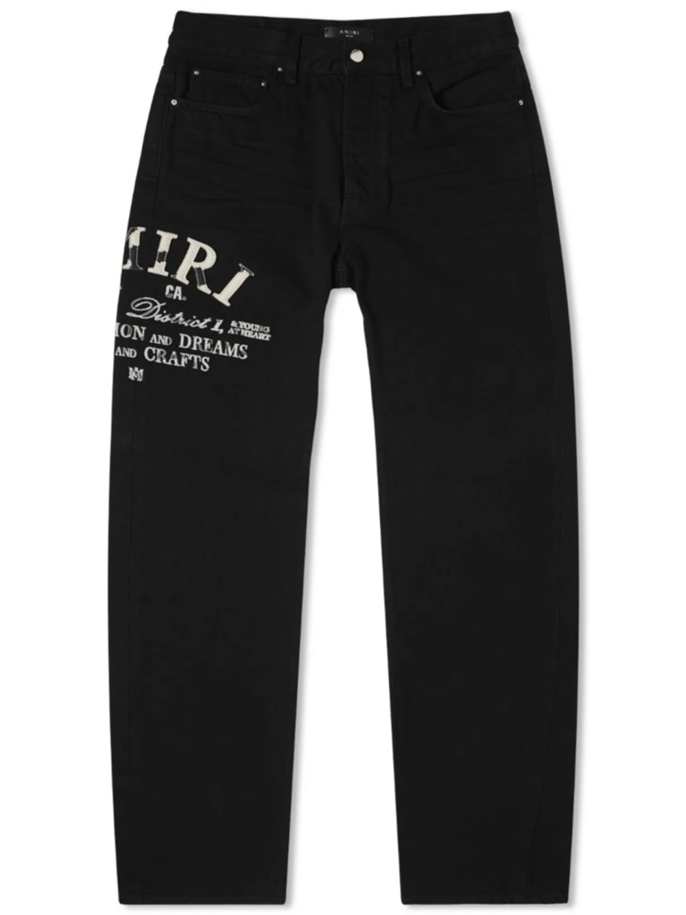 AMIRI DISTRESSED ARTS DISTRICT BLACK JEANS
